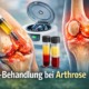 PRP-Behandlung bei Arthrose: Injektion von plättchenreichem Eigenblut in ein entzündetes Kniegelenk zur biologischen Therapie