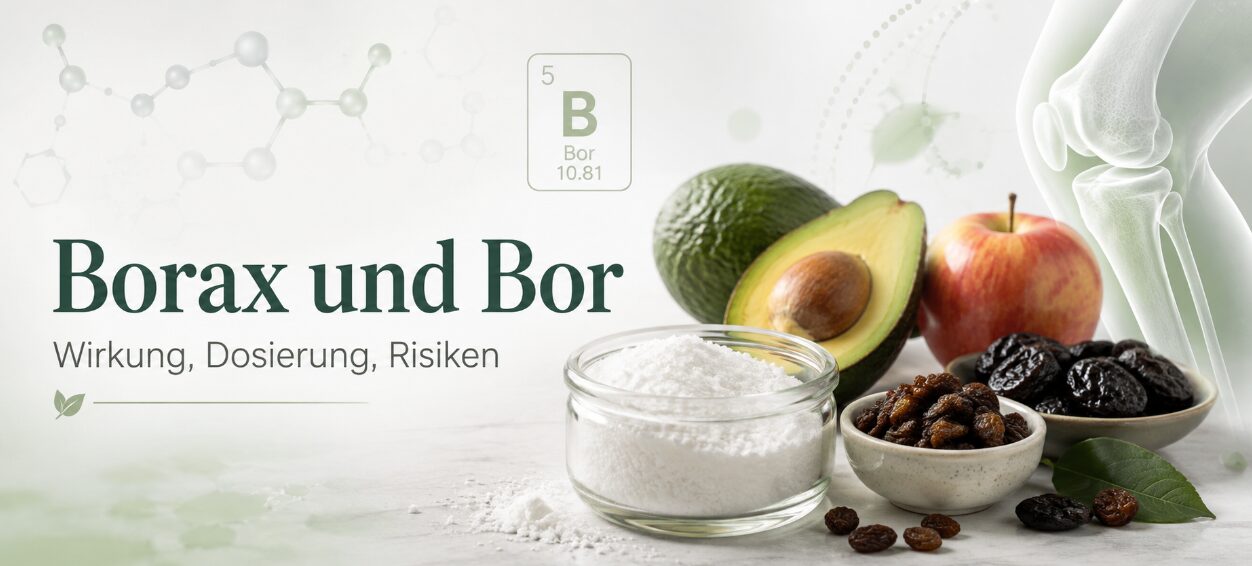 Borax und Bor mit borreichen Lebensmitteln und Kniegelenk – Wirkung, Dosierung und Risiken